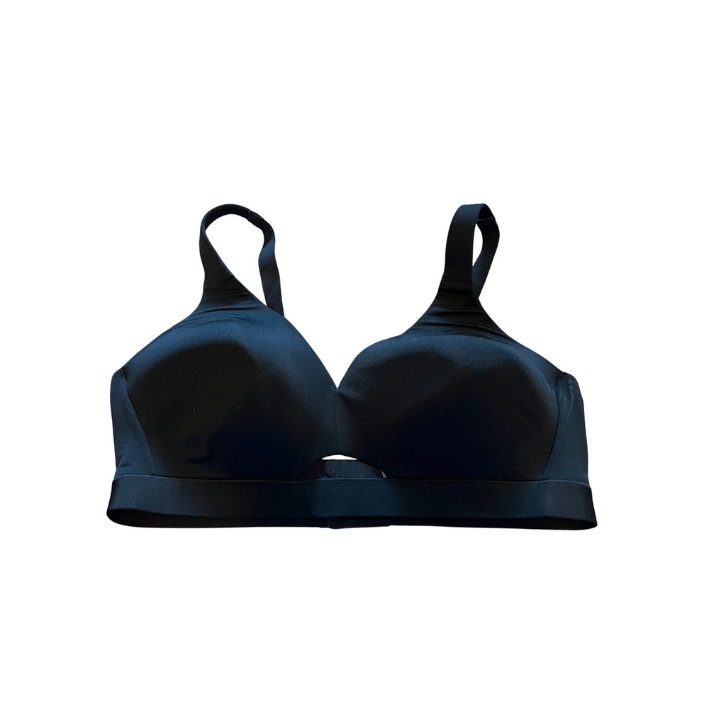 Cacique Black Lightly Lined No-Wire Wireless Bra 40C Lane Bryant Comfort